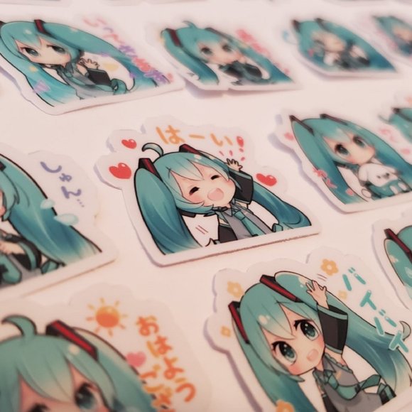 Chibi Miku Hatsune Stickers - Picture 4 of 4